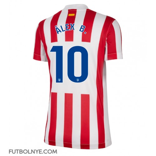 Camiseta Atletico Madrid Alex Baena #10 Primera Equipación para mujer 2025-26 manga corta